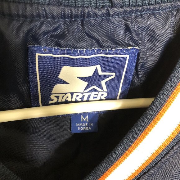 Vintage Starter Auburn Tigers Pullover V-Neck Jacket Windbreaker 90s Mens Medium - Picture 7 of 12